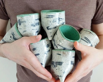 Birch Bark | Pottery Mug | Ceramic | Plant Pot | Succulent Plant Holder | Tree Stump | Woodland | Modern Pottery | Canadian