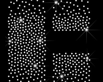 Scatter ss10 Rhinestone Cheer Bow Strip Template
