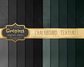 Chalkboard Digital Paper, Chalkboard Textures, Chalk Clipart Backgrounds - Premium Digital Paper Pack