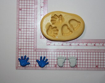Baby Feet Silicone Mold Baby Hands Chocolate Flexible Fondant Candy Resin Cake Pop Cake Decorating Cookie Decorating