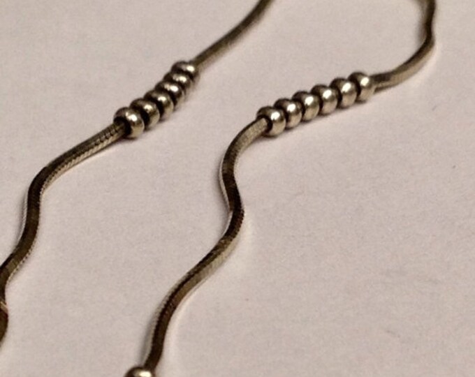 Storewide 25% Off SALE Vintage Italian Sterling Silver Serpent Style Bracelet Featuring Round Gauge Accents With Segmented Design