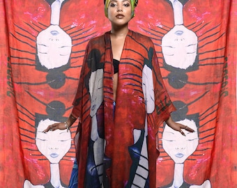 Disorder 'Arcadian' Bamboo silk Art Scarf