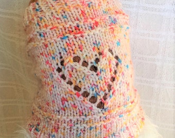 I Heart Snood / Hand Knit / Long Ear Covering / Cold Weather Snood/Ready to Ship