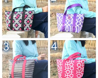 Insulated Lunch Bag - Lunchbox - Monogrammed Lunch Bag - Personalized Lunch Bag - Geometric Lunch Bag - Work Lunch Bag - Monogram lunchbox