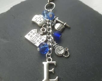 Nurse gift - Nurse bag charm - midwife gift - nurses gift - hospital gift - nurse graduation gift - gift for a nurse - nurse thank you gift