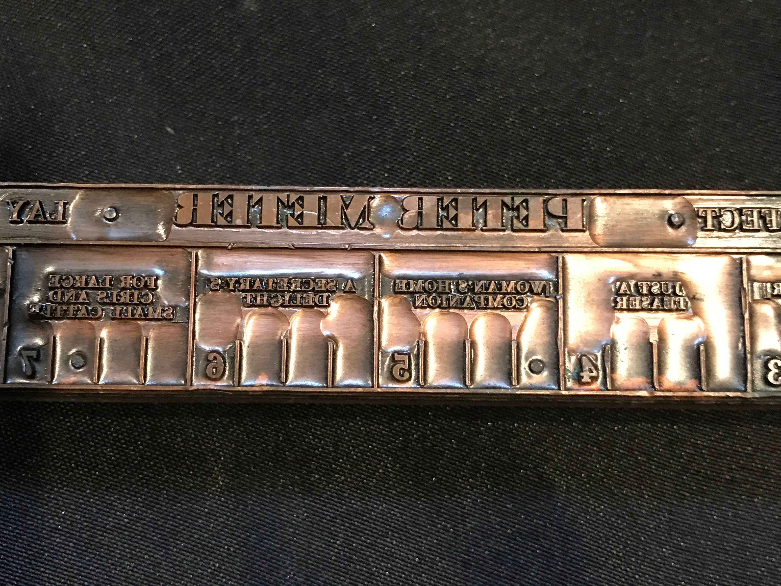 Peter Meter Ruler Stamp on Wood Block from FHAntiques on Etsy Studio