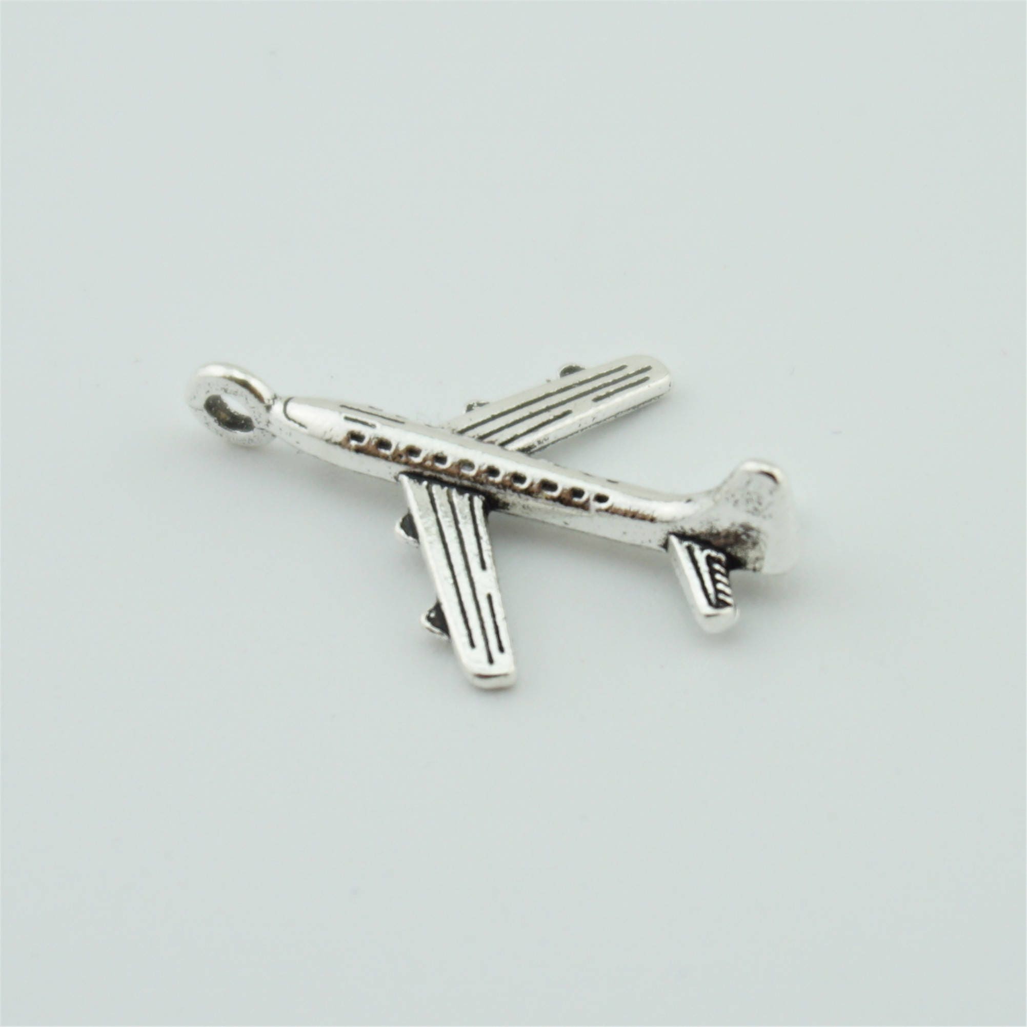 20pcs 15x23mm Plane Charms Jewelry Airplane Pendants Findings