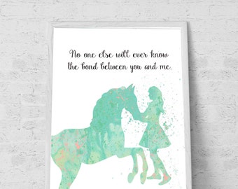 Gift for Horse lover room decor for Girls mint room decor horse wall art Minty room decor- Printable File