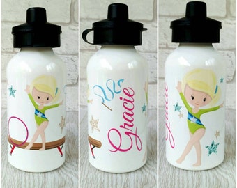 Gymnast water bottle personalised bottle custom water bottle gymnastics girls gymnastic sports bottle gymnast gift coach gift gift for her
