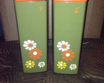 Vintage Simpsons Sears Flour and Sugar Canisters