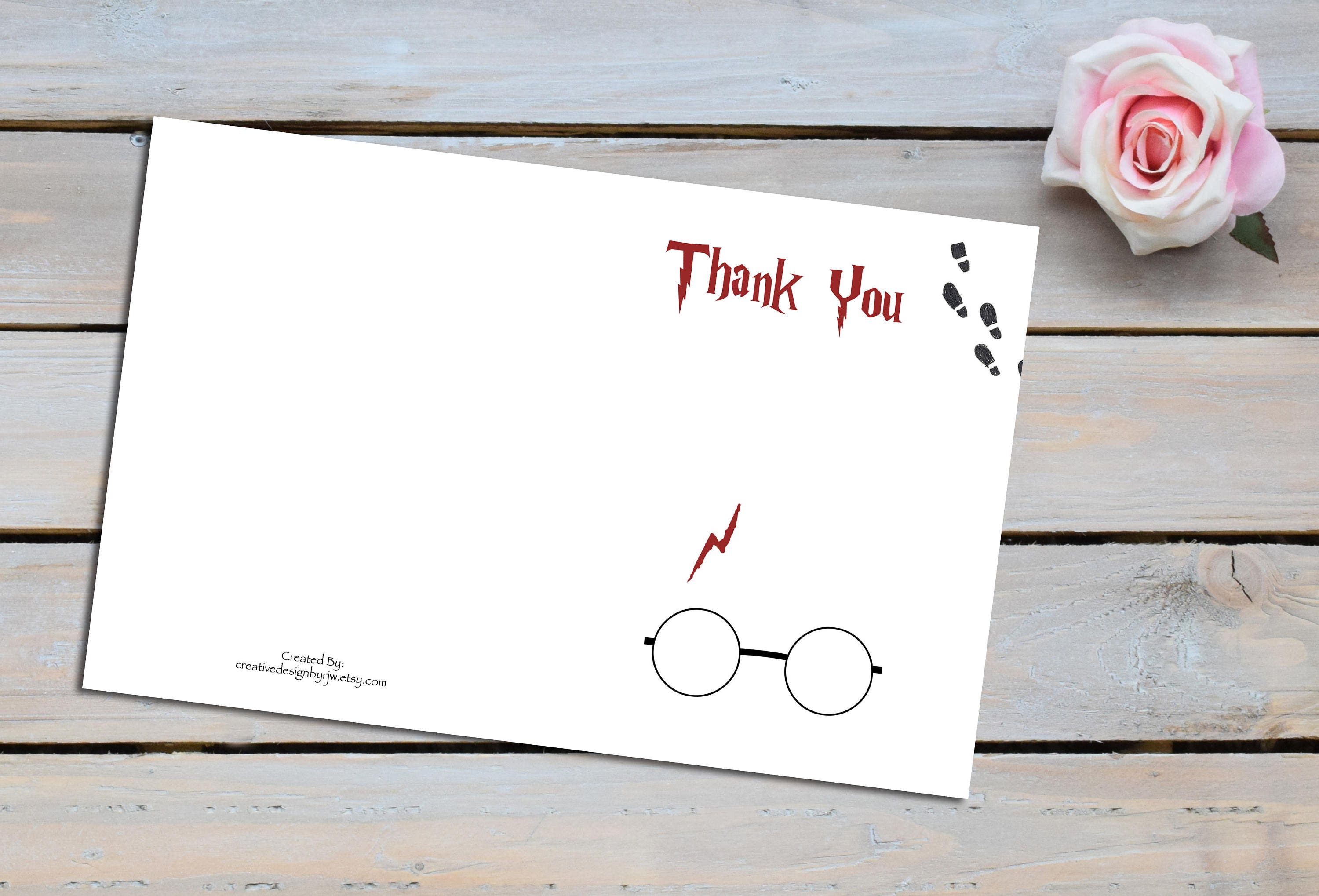 Harry Potter thank you notesHarry Potter thank you