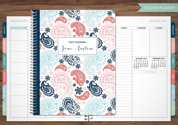 Homeschool Weekly And Monthly Lesson Planner 20172018  Teacher and Student Lesson Planner for September 2017 to August 2018