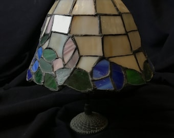 Vintage Stained Glass Table Lamp Shade