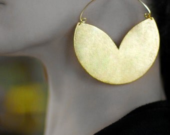 Hoop earrings Boho earrings Non pierced earrings Clip on earrings Boho jewelry Hoop clip on dangles Gold African jewelry Clip earrings Screw