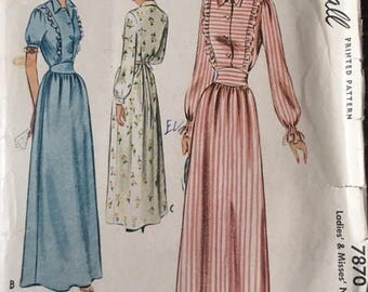 Vintage sewing pattern, McCall, 7870, size 12 (bust 30)