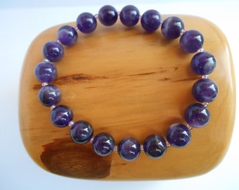 Amethyst bracelet