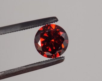 1.4 ct almandine garnet 5.75 mm round stunning color