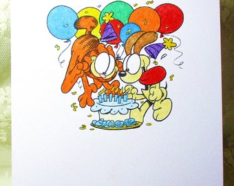 Garfield birthday | Etsy