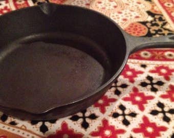 8" Vintage Cast Iron Skillet by Lodge (Model 5SK)