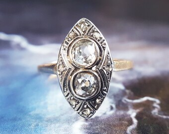 art deco engagement ring diamond engagement ring vintage engagement ring antique engagement ring - Wedding Rings Vintage art deco engagement ring diamond engagement ring vintage engagement ring antique engagement ring - Wedding Rings Vintage