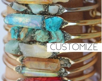 birthstone bracelet, gemstone cuff bracelet, anl, birthstone jewelry, personalised, ruby, sapphire, amethyst, moonstone, amethyst, Opal,