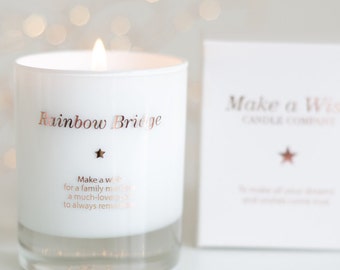 Pet Memorial Gift, Dog Memorial, Pet Loss Gift, Rainbow Bridge, Memorial Gift, Sympathy Gift, Pet Loss, Pet Remembrance, Scented Candle,