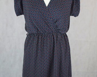 Vintage Patterned Dress, Vintage Dress, Vintage Clothing, Women’s Clothing, Clothing, Dresses for Women, Dress, Women’s Dress, Kawaii