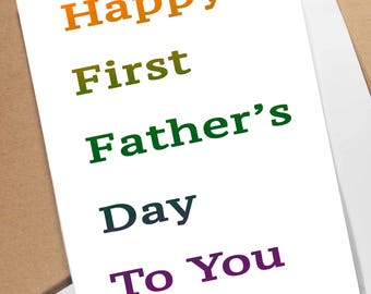 First time dad card | Etsy