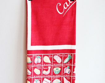 1950's Midcentury Novelty Print Tablecloth/ 45X52