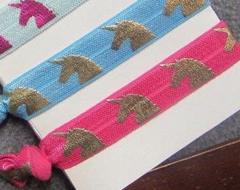Elastic Hair ties, Unicorn Hair ties, Thank you gift, Party Favors, Unicorn Elastic, Yoga Hair ties, Legging hair ties, Unicorn favor, foe