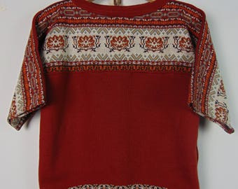 Vintage 1970s Irish Crochet Blouse Pattern 1970 jumper 70s