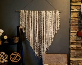 Large wall Art, Textured wall Hanging, Boho Decor, Boho Chic, Boho Nursery, Tribal Nursery, over bed art, nursery wall art, custom macrame