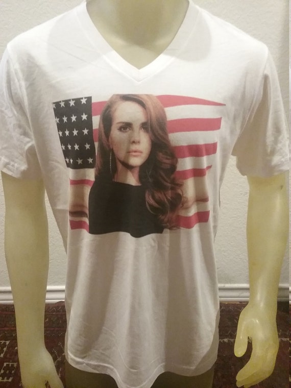 lana del rey american flag shirt