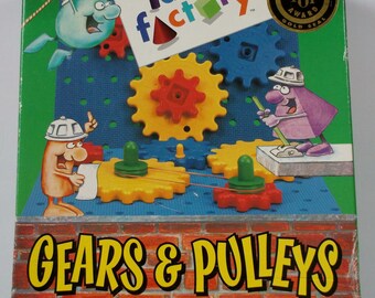 Gears and Pulleys activity toy. Museum of Science and Industry Chicago. Idea Factory. Winner of Best Toy Award