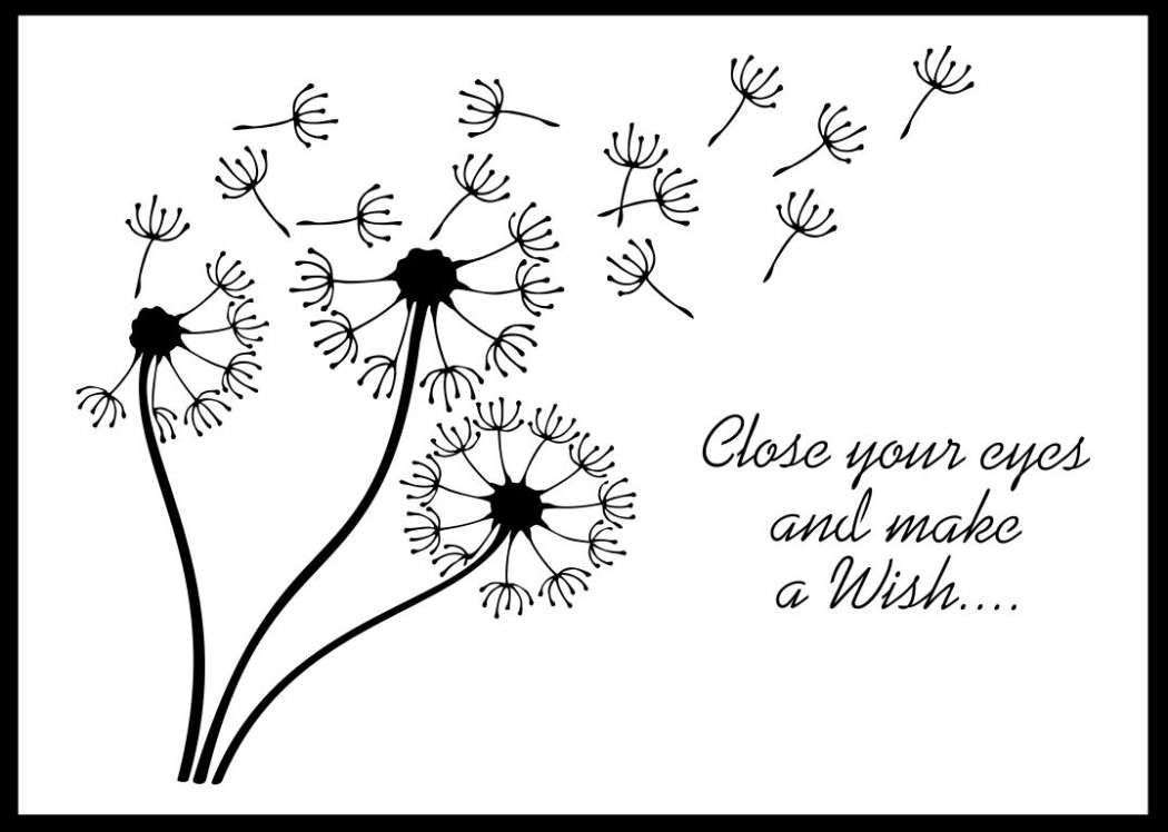 Make A Wish Dandelion Stencil. Various Sizes. High Quality