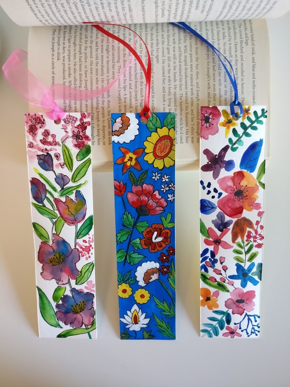 Hand Painted Bookmarks Mother's day gift Paper