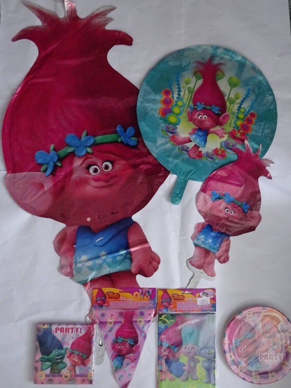 TROLLS Party supplies favor bags fillers Decorating Balloons