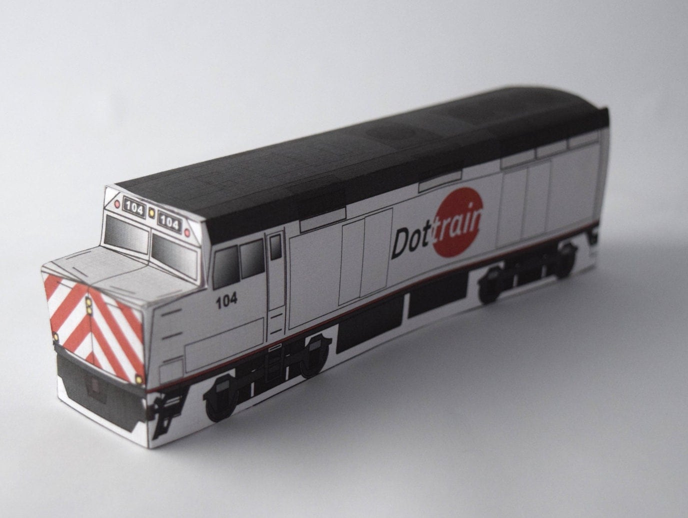 Do It Yourself Paper Train Template 3d Papercraft Model Craft Activity