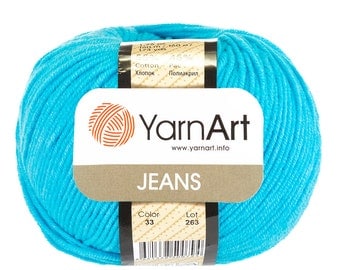 YarnArt JEANS cotton yarn crochet cotton yarn soft yarn spring yarn summer yarn blend yarn color choice hand knit yarn acrylic yarn