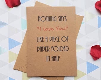 Funny love card, For husband, For wife, For boyfriend, For girlfriend, I love you card, Anniversary,  Love,  Funny card,  I love you