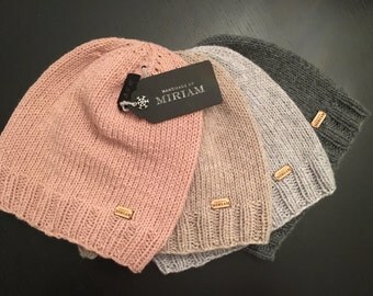 LIGHT BROWN (Beige) Cashmere Beanie