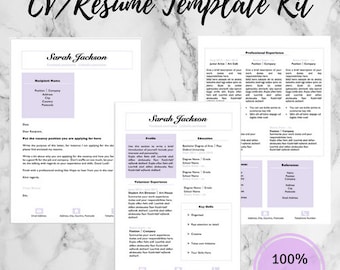 editable cv resume cover letter template set first job template job application kit - Resume Templates For First Job editable cv resume cover letter template set first job template job application kit - Resume Templates For First Job
