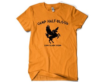 Camp Half Blood T-shirt T Shirt Tshirt - Orange Cool Awesome Geek Nerd Mens Womens Youth Kids XS S M L XL 2XL 3XL 4XL fa-0342