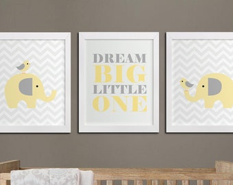 Yellow Wall Art elephant wall art | etsy Yellow Wall Art elephant wall art | etsy