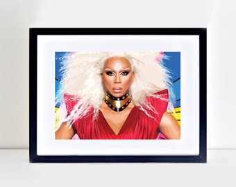 Rupaul's Drag Race Vector Print Rupaul