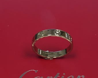 Authentic 18kt White Gold Lady's Cartier "LOVE" Wedding Band