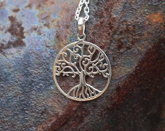 Tree of Life Necklace, Sterling Silver Tree of Life Pendant, Silver Necklace, Tree of Life Jewellery, Silver Tree of Life, Pendant, JP0006