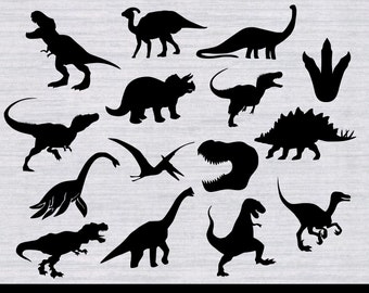 Dinosaur SVG Bundle, Dino svg, T Rex SVG, Dinosaur clipart, svg files for silhouette, cricut download, trex svg files, dxf, png, cut files