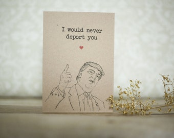Trump birthday Card Funny birthday Card Fiancé birthday Card Boyfriend birthday Card Girlfriend birthday Card President birthday trump card
