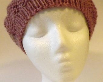 Handmade Wool S/M Seed Stitch Slouch Beret